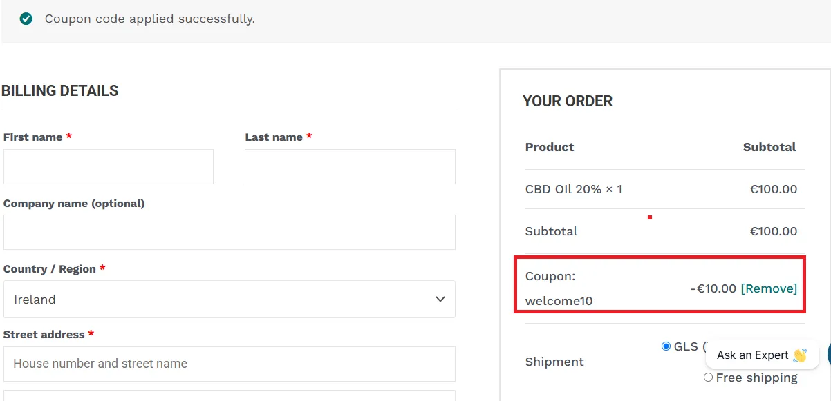 Drhempme 10% off coupon